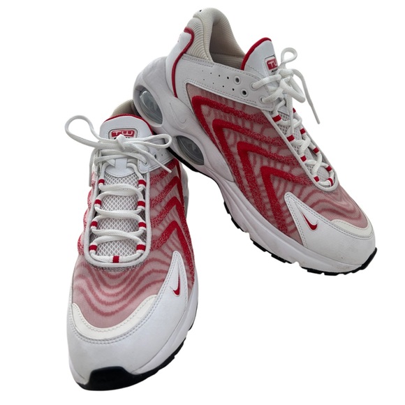 Nike TW AirMax Athletic Shoes Sports Gym White Red Swoosh Dopamine Mens Size 11 - Picture 3 of 16